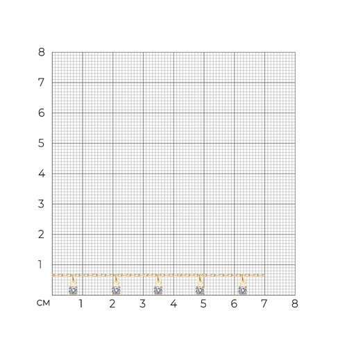 Браслет из золота с фианитами (Арт.050398)