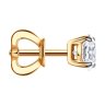 Серьга из золота с бриллиантом выращенным (Арт.9170007-5)