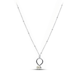 Ожерелье серебряное с жемчугом «Крылья мечты» MyJewels (арт.0522)