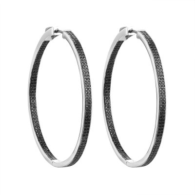 Серьги из серебра с шпинелью (Арт.cz-e04457-x-wb-x-x-b)