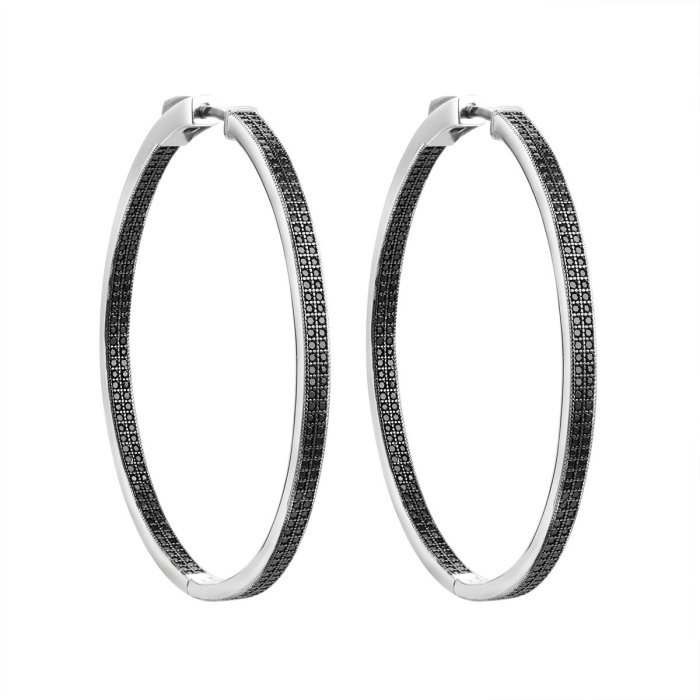 Серьги из серебра с шпинелью (Арт.cz-e04457-x-wb-x-x-b)