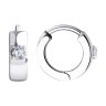 Серьги из белого золота с фианитами (Арт.028647-3)
