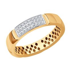 Кольцо из золота с бриллиантами (Арт.1012234)