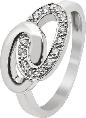 Кольцо из белого золота с бриллиантом (Арт.7vc012gb3)