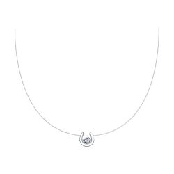 Колье из серебра с фианитом (Арт.94070275)