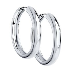 Серьги конго из серебра (Арт.94140010)