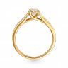 Золотое кольцо с бриллиантом Алькор КЮЗ (Золото) 14310-356