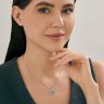 Подвеска из серебра с фианитами и эмалью (Арт.94-130-02364-1)