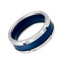 Кольцо серебряное с керамикой и фианитами «Ceramic Wave» Fresh Jewelry (арт.TM-R00942-1-Вl-W-X-X-W)
