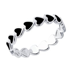 Кольцо из серебра с эмалью (Арт.94014593)