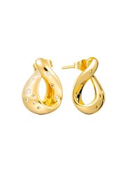 Серьги из серебра с фианитом (Арт.cz-e02534-x-l-x-x-w)