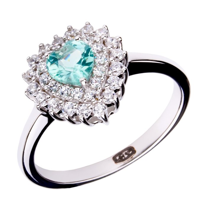 Кольцо из серебра с апатитом и фианитом (Арт.sm-r04916-x-w-bg-x-w)