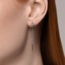 Серьги из белого золота с бриллиантами (Арт.1022245-3)