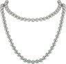 Ожерелье из ювелирного сплава с жемчугом и кристаллом swarovski (Арт.22l-ms-28)