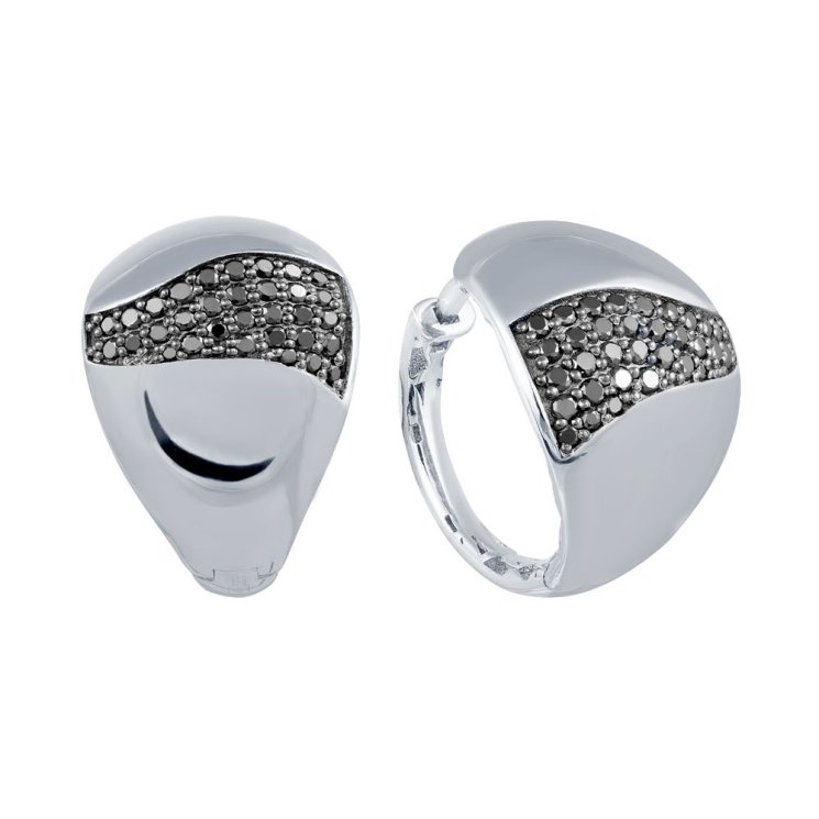 Серьги из белого золота с бриллиантом (Арт.yk209411ea_sr_wg)