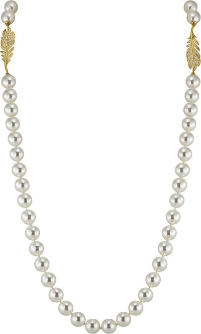 Ожерелье серебряное с жемчугом и куб. цирконием «Heavenly Grace» Rivoli (арт.29L-P44-G-1)