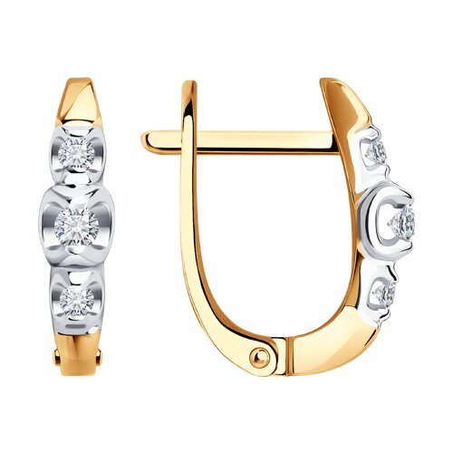 Серьги из золота с бриллиантами (Арт.51-220-01739-1)