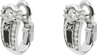 Серьги белое золото с бриллиантами и эмалью «St.Petersbourg 01» Korloff (арт.83160DLNOG)