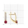 Серьги из золота с бриллиантами и рубинами (Арт.51-220-02413-2)