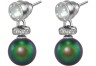 Серьги серебряные с жемчугом и фианитами Pearl Kiss 25S от Rivoli (арт.ABS-3-8-25-S)