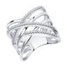 Кольцо из серебра с фианитами (Арт.94012042)