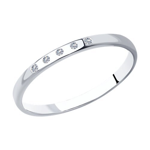 Кольцо из серебра с фианитами (Арт.94012717)