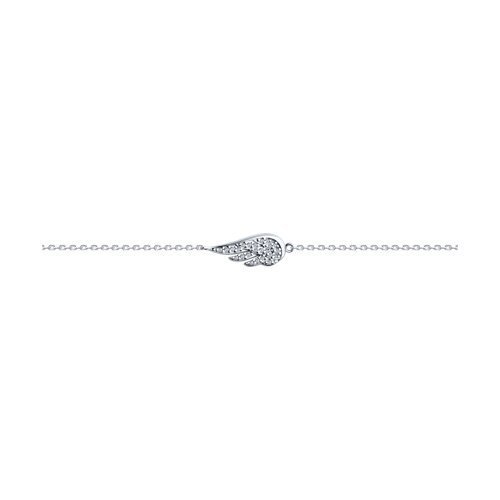 Браслет из серебра с фианитами (Арт.94051235)