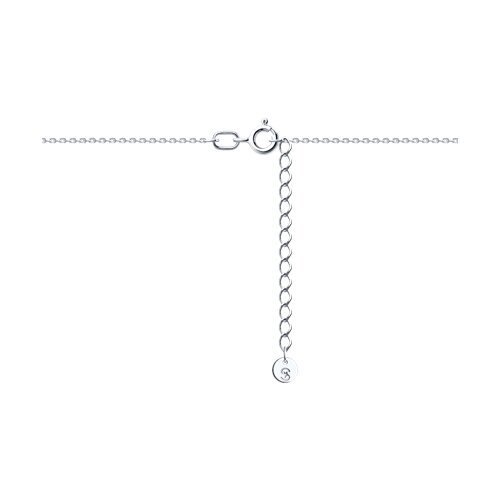 Колье из белого золота с бриллиантами и танзанитом «Таинство Севера» Соколов (арт.6074)