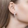 Серьги из серебра с фианитами (Арт.94020058)
