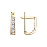 Серьги из золота с фианитами (Арт.021499)