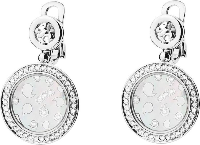 Серьги из белого золота с бриллиантом и жемчугом (Арт.kob9wg_8947o)