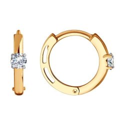 Серьги из золота с фианитами (Арт.029985)