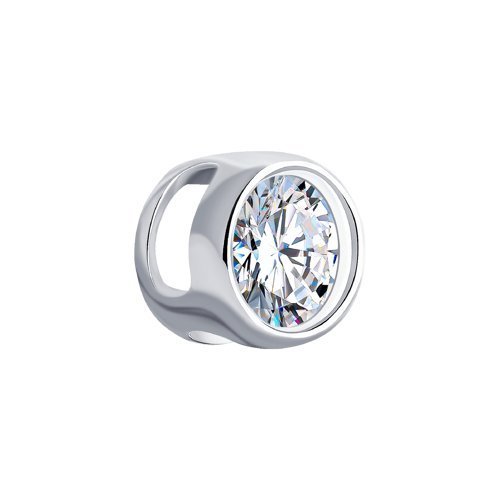 Подвеска из серебра с фианитом (Арт.94031378)