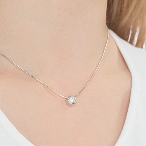 Подвеска из серебра с фианитом (Арт.94031378)