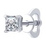 Серьга из белого золота с бриллиантом выращенным (Арт.9170008-3-5)