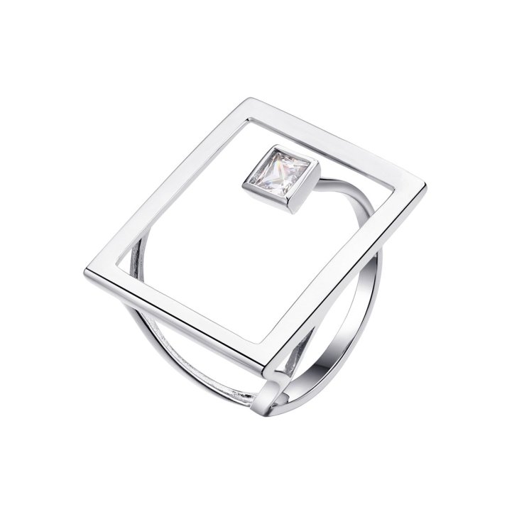 Кольцо из серебра с фианитом (Арт.cz-r01551-x-w-w-x-x)