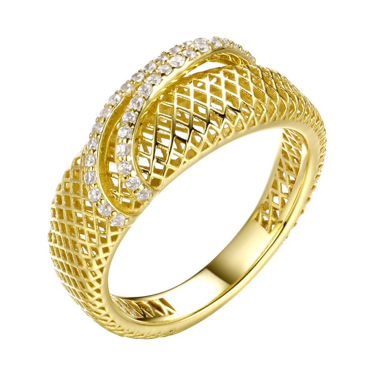 Кольцо из серебра с фианитом (Арт.fa-r02291-x-l-x-x-w)