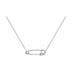 Колье из серебра с фианитами (Арт.94070694)