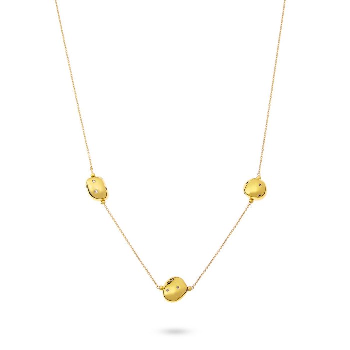 Ожерелье из серебра с куб. цирконием (Арт.rb-n329-2-x-l-x-x-w)