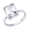 Кольцо из серебра с фианитом «Сияние граней» Соколов (арт.94-110-00082-1)