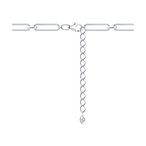 Колье из серебра с гематитом «Сердце каскад» SOKOLOV (арт.94-370-00077-1)