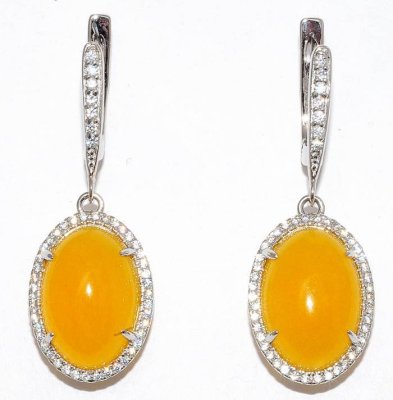 Серьги Серебряные крылья (Арт.22se000915c-1u-96_zhadeit_kubcirkonii)