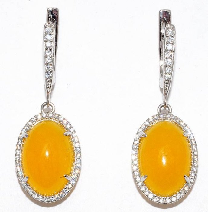 Серьги Серебряные крылья (Арт.22se000915c-1u-96_zhadeit_kubcirkonii)