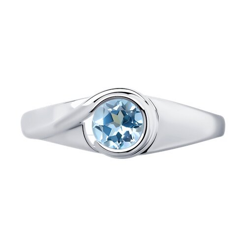 Кольцо из серебра с топазом (Арт.92011661)