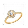 Кольцо из золота с бриллиантами (Арт.9010163)