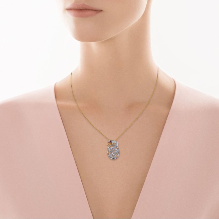 Цепь из золота с бриллиантом и рубином (Арт.ns31838a014yb001_ru_yg)