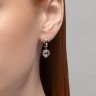 Серьги из серебра с ситаллами и фианитами (Арт.92022933)