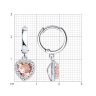 Серьги из серебра с ситаллами и фианитами (Арт.92022933)