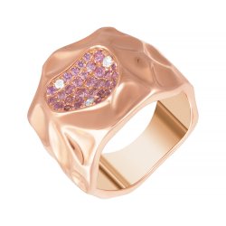 Кольцо из золота с бриллиантом и сапфиром (Арт.r0002427b02_ko_ps_pink)