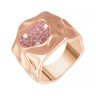 Кольцо из золота с бриллиантом и сапфиром (Арт.r0002427b02_ko_ps_pink)